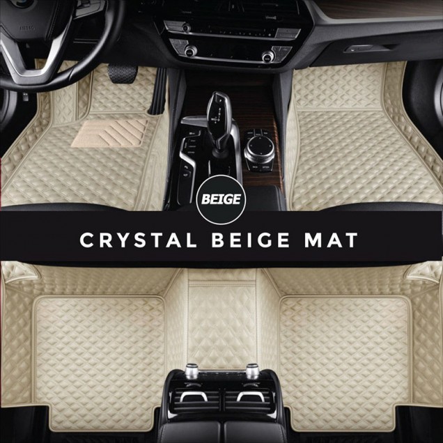 Best Beige Crystal Elite Luxury Hybrid Car Mats UK